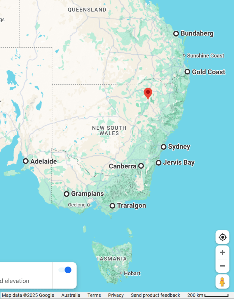 People from up to 1500km / 1000 miles away, were interested to come to our first retreats near Narrabri in 2021